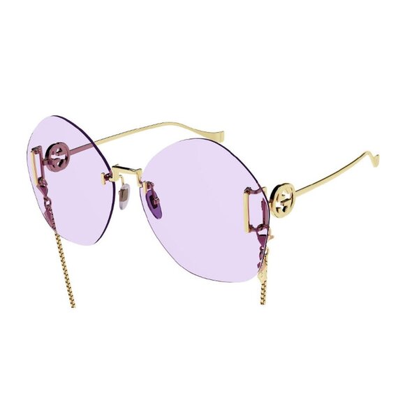 NWT GUCCI SUNGLASSES WITH CHAIN - Picture 1 of 5
